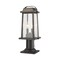 Z-Lite Millworks 2 Light Outdoor Pier Mounted Fixture, Oil Rubbed Bronze & Clear Beveled 574PHMR-533PM-ORB - alternate 5